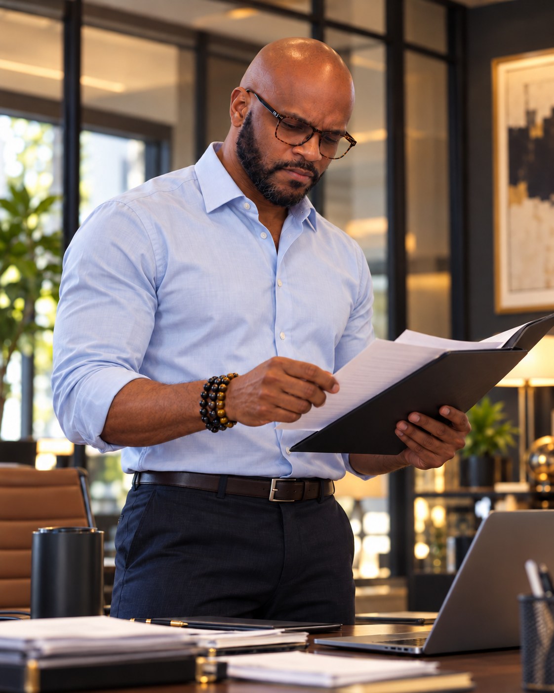 Attikis J Davis EA in his office
